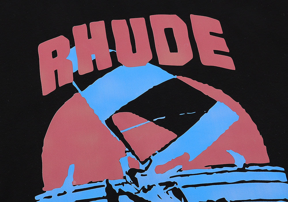 Rhude Windsurf Wind Sail Print Base Top T-Shirt