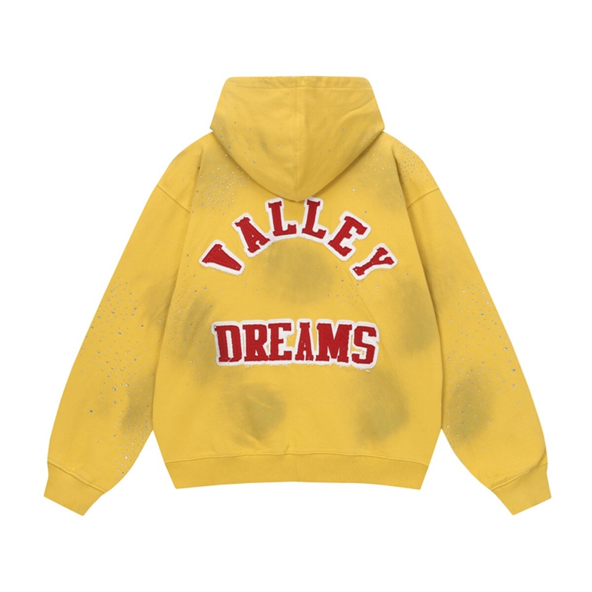 Vale Forever Sun Clustered Zip Up Hoodie Yellow