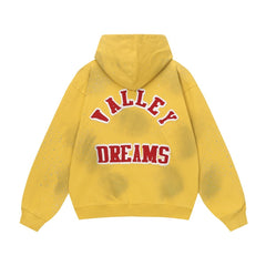 Vale Forever Sun Clustered Zip Up Hoodie Yellow
