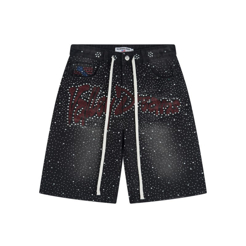 Vale Forever Iced Out Jorts Black