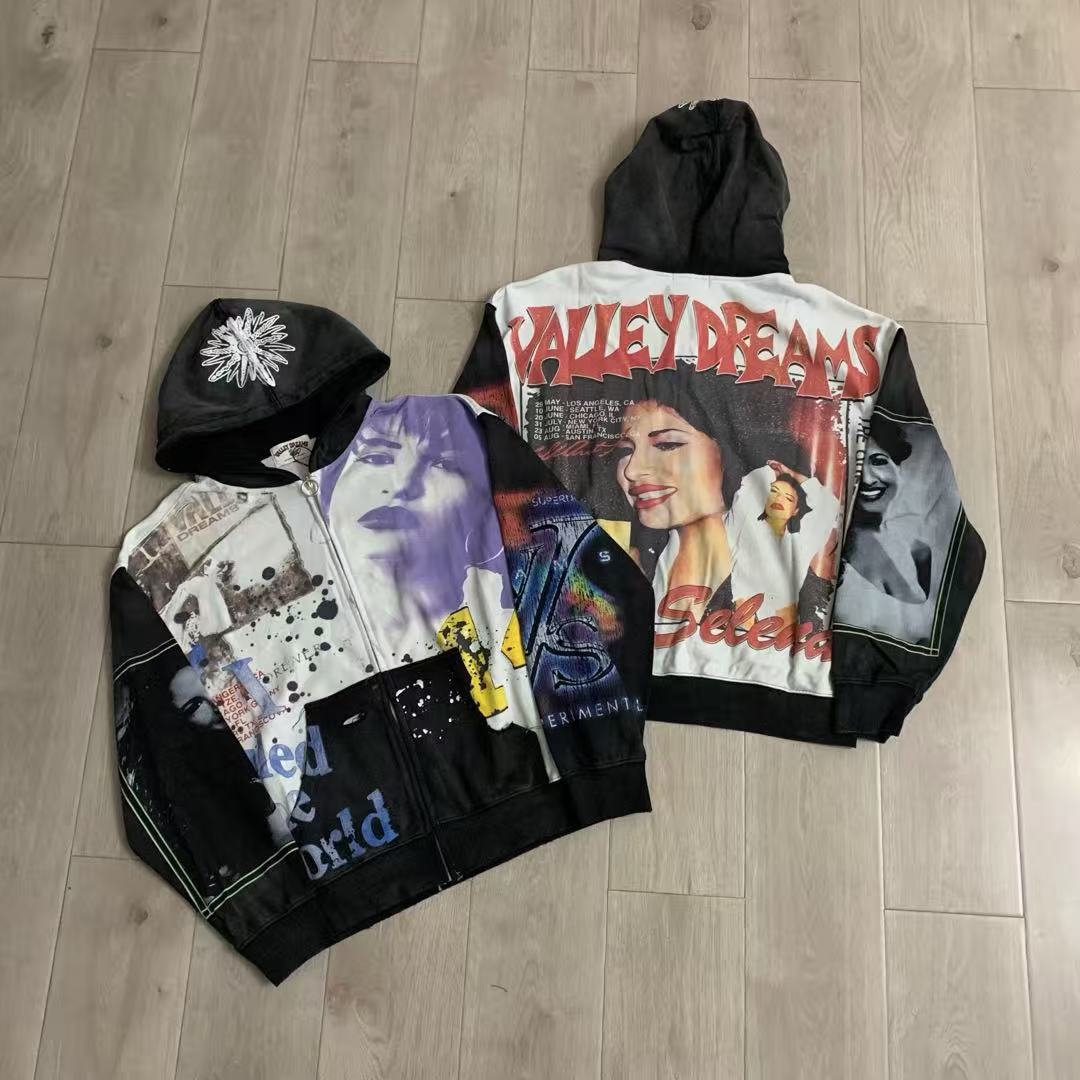 Vale Forever Noise Zip Up Hoodie Black