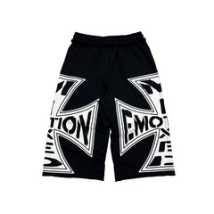 MIXED EMOTION Black “Classic” 3/4 Shorts