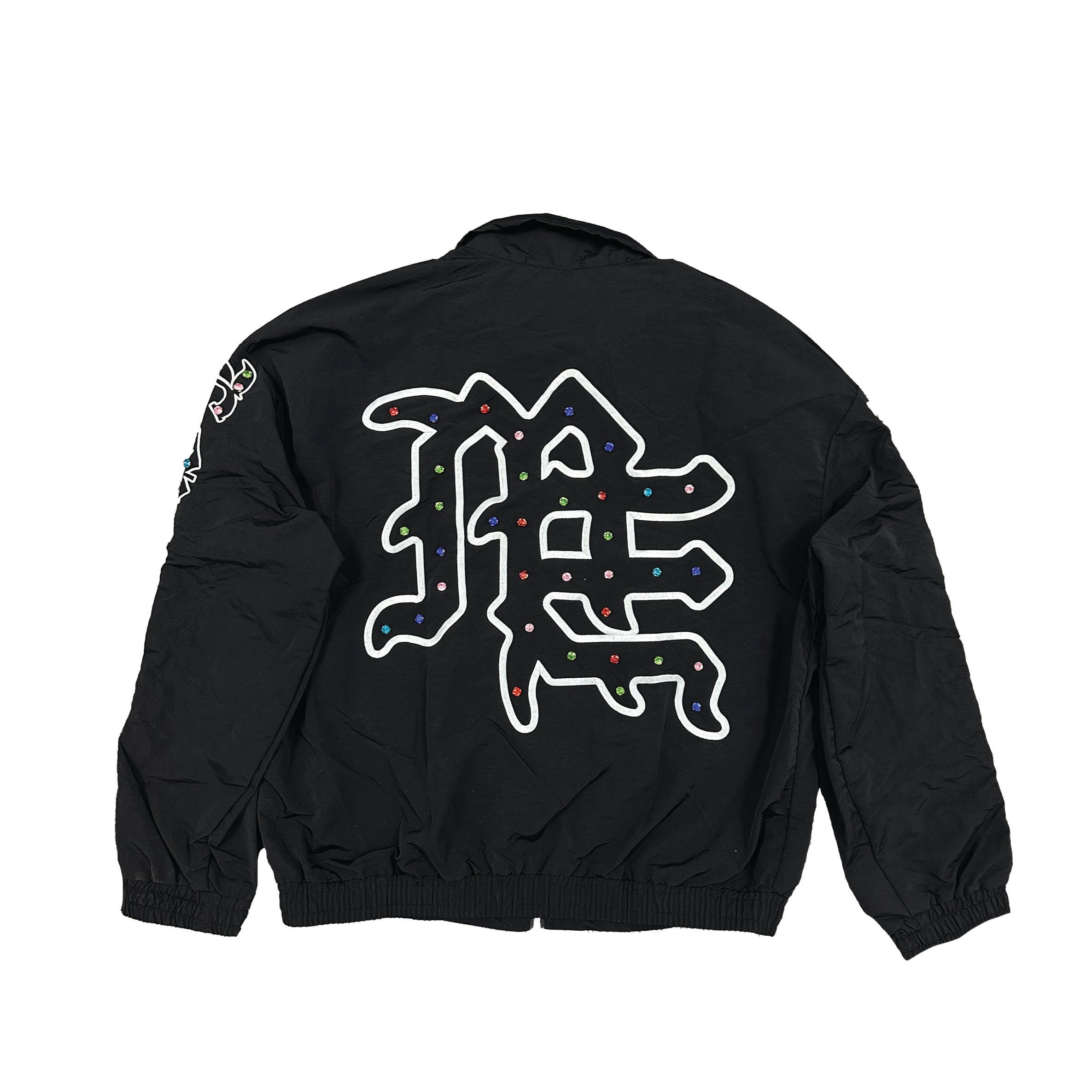 MIXED EMOTION Rhinestone Nylon Jacket