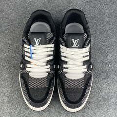 LV Trainer “Black Damier 3D Denim”