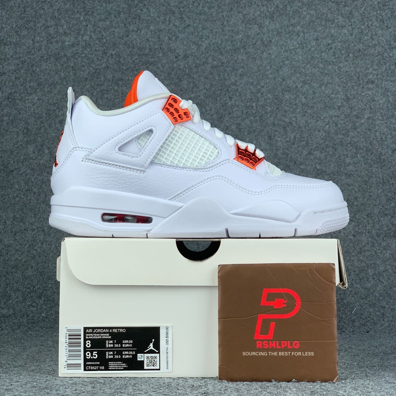 Air Jordan 4 Retro 'Orange Metallic'