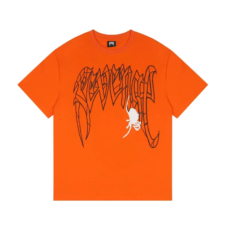 Revenge Dark Grunge Skull Sketch Oversized Tee