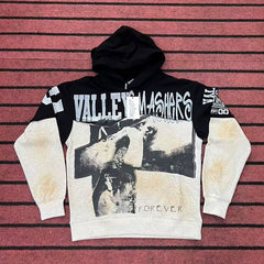 Vale Valley Patchwork Graphic Letter High Street Hoodie