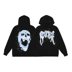 Revenge Autumn Winter Heavyweight Fleece Zip Up Hoodie