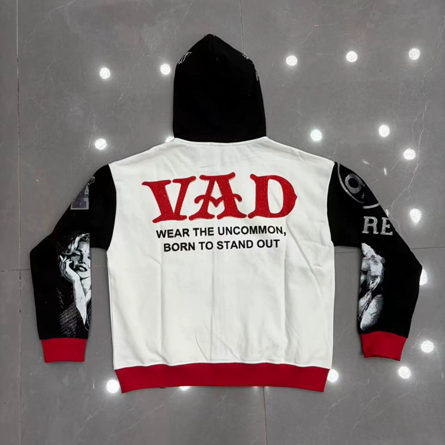 Vale Forever Movie Portrait Printed Zip Up Hoodie
