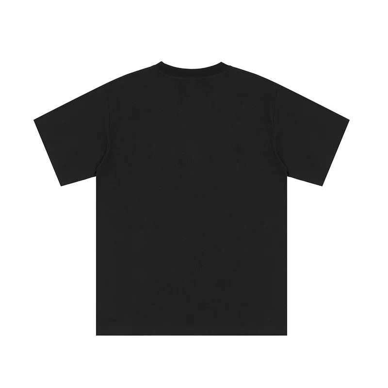 Revenge Minimalist Embroidered Logo Loose Cotton Tee