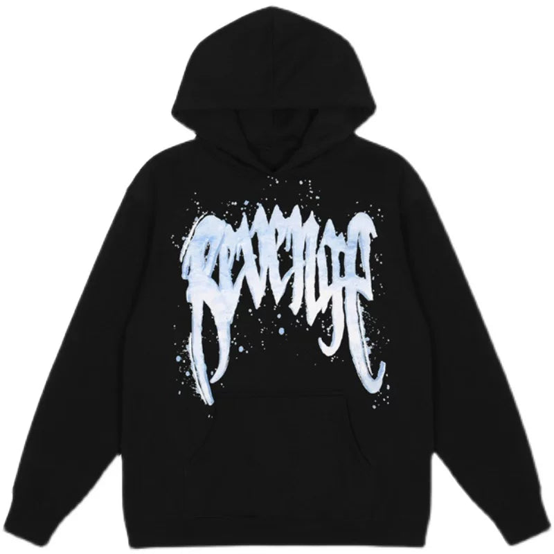 Revenge Autumn Winter Heavyweight Fleece Zip Up Hoodie