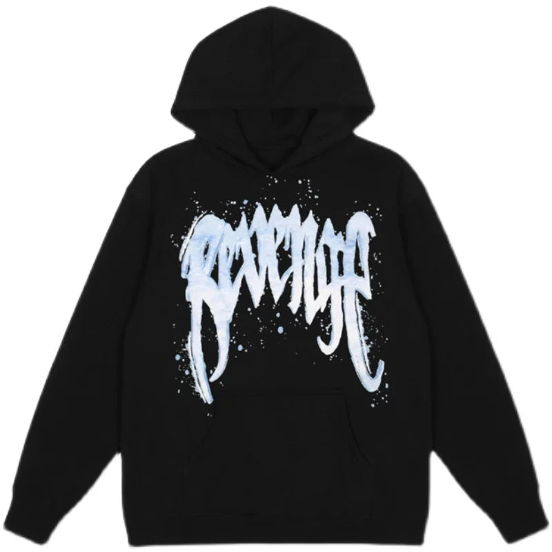 Revenge Autumn Winter Heavyweight Fleece Zip Up Hoodie