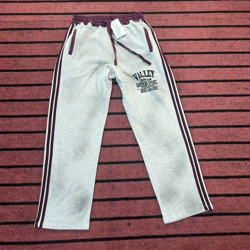 Vale Valley Retro Striped Heavyweight Straight Pants