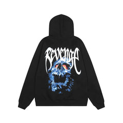 Revenge Autumn Winter Heavyweight Fleece Zip Up Hoodie