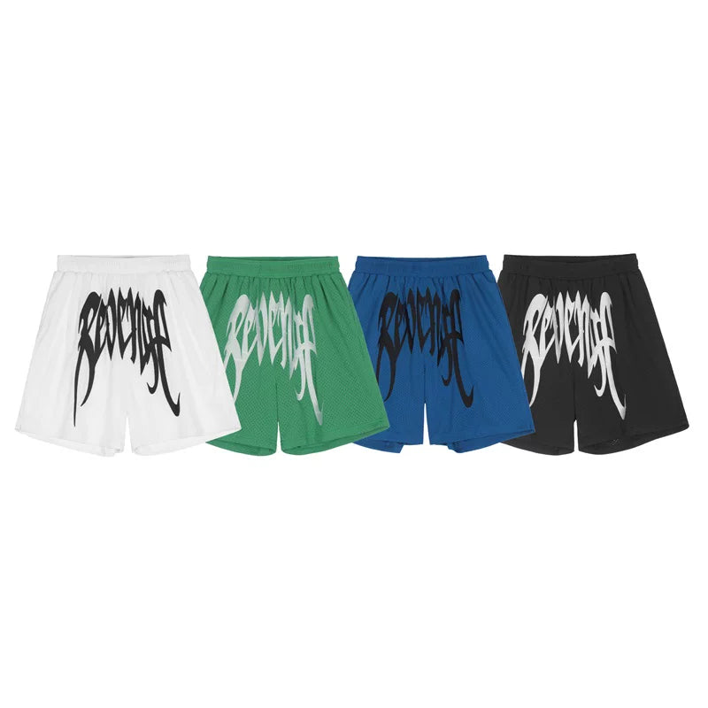 Revenge High Street Embroidered Mesh Sports Shorts