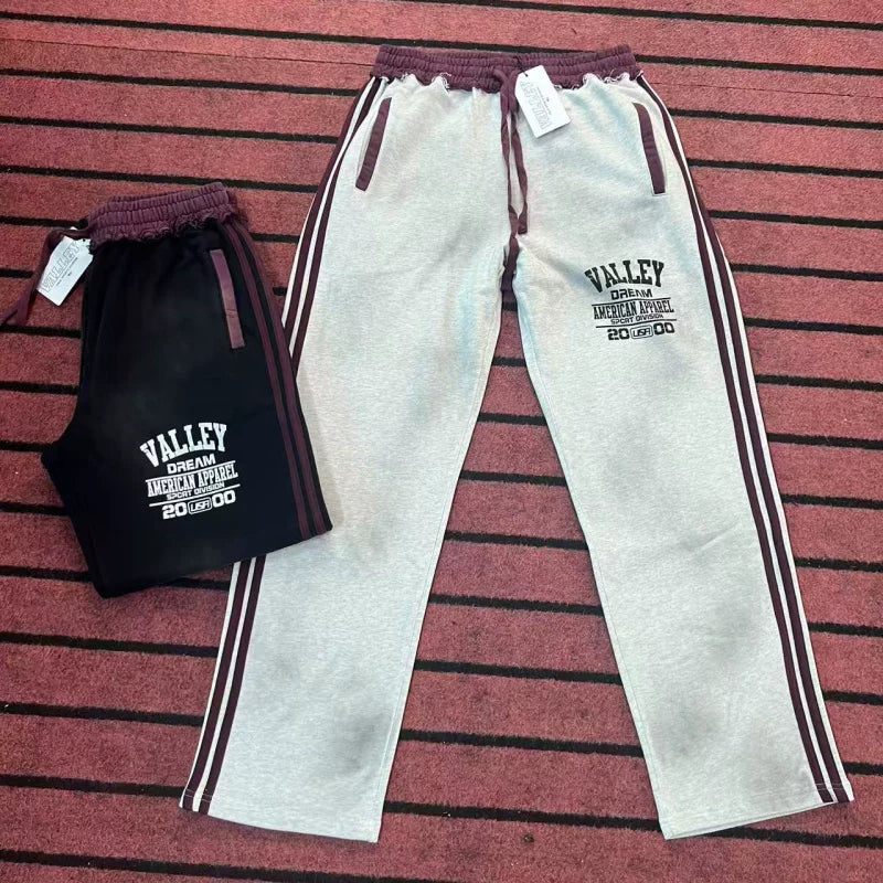 Vale Valley Retro Striped Heavyweight Straight Pants
