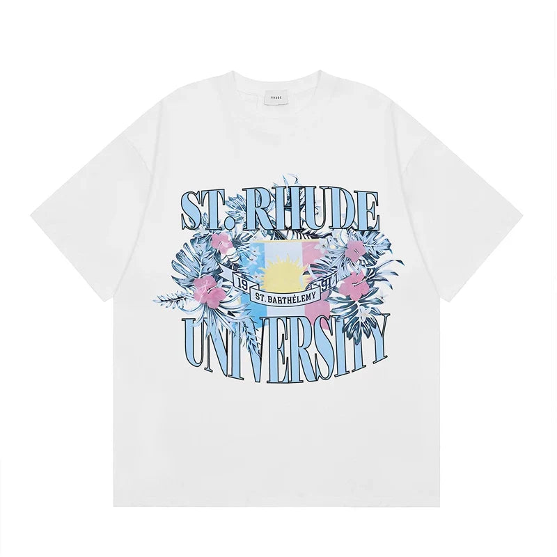 RHUDE High Street Oversized Graphic Pure Cotton T-Shirt