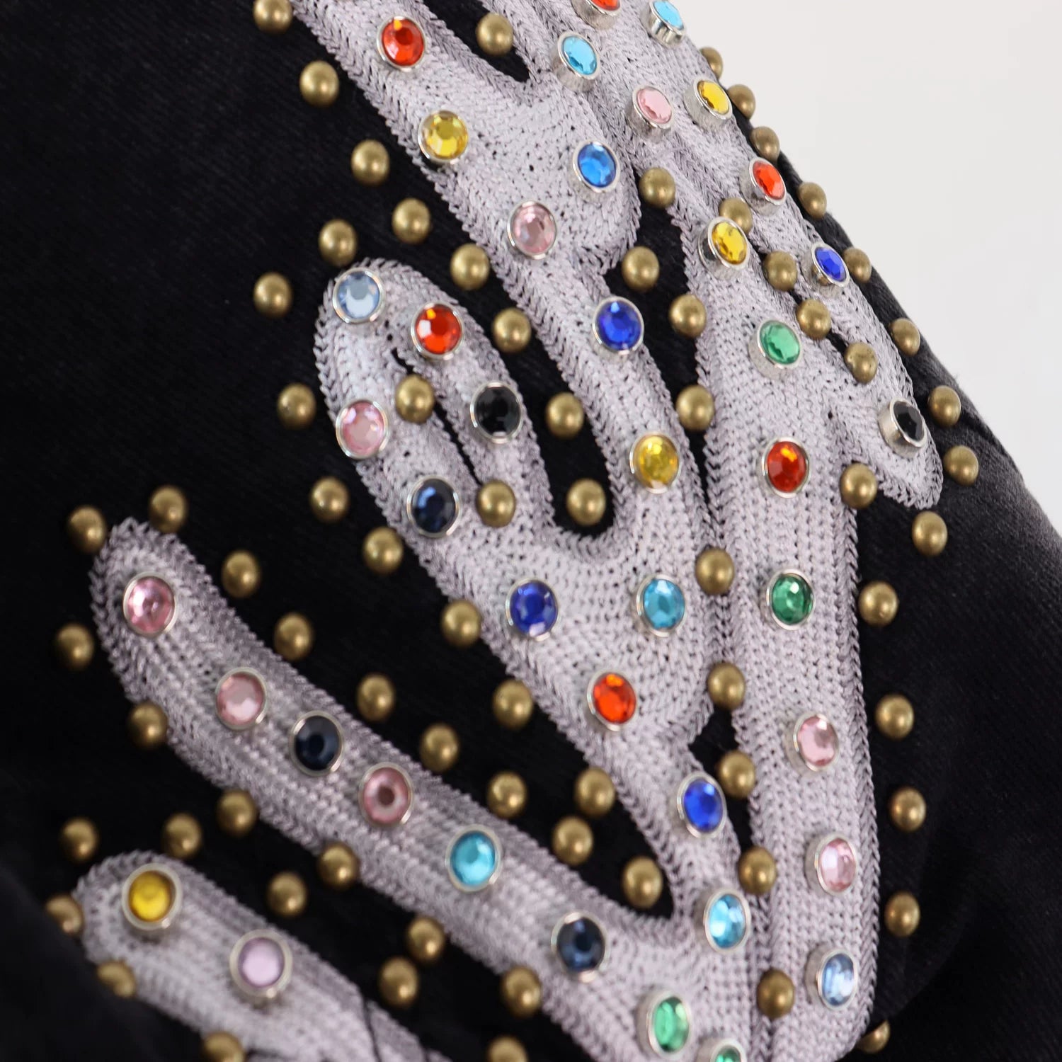 Vale Valley Retro Embroidered Rhinestone Straight Jeans