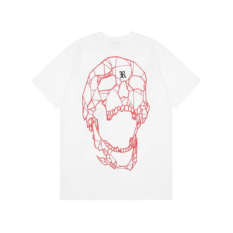 Revenge Dark Grunge Skull Sketch Oversized Tee