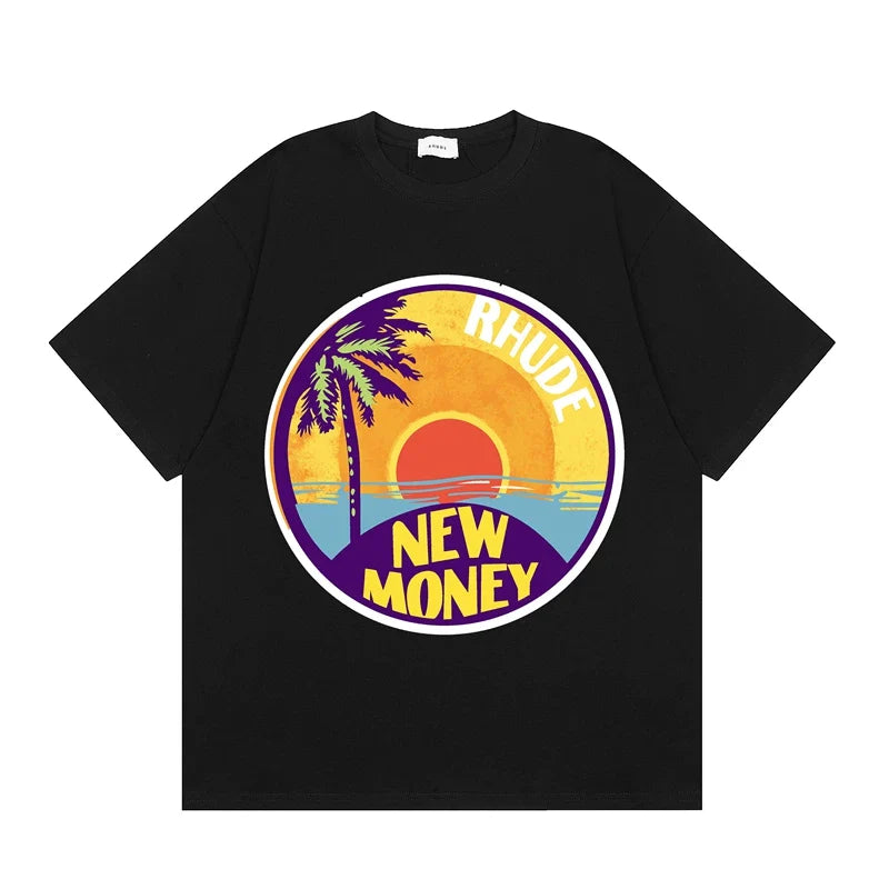 RHUDE High Street Oversized Graphic Pure Cotton T-Shirt