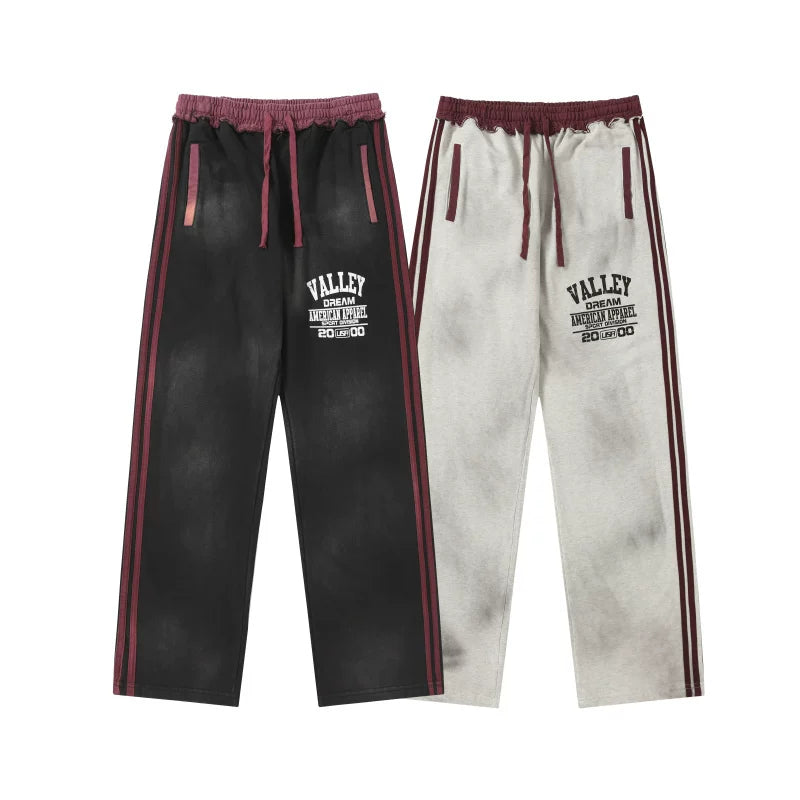Vale Valley Retro Striped Heavyweight Straight Pants