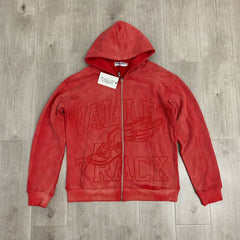 VALE VALLEY High Street Embroidered Zip Hoodie