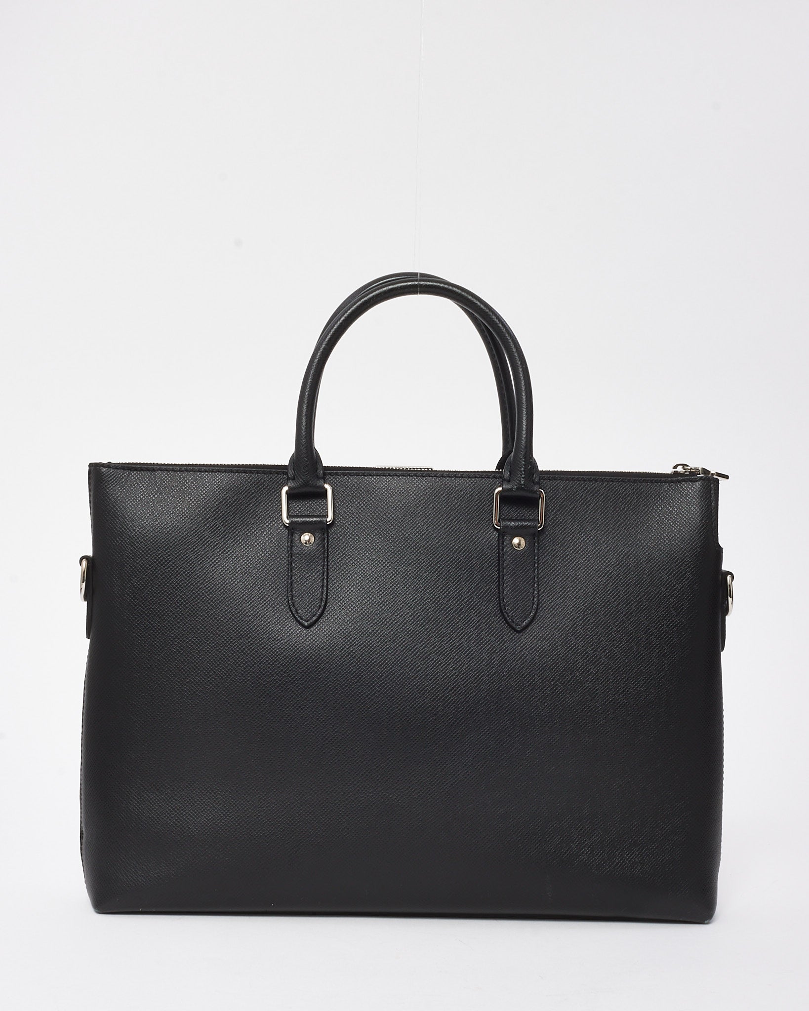 Louis Vuitton Black Taiga Leather Anton Soft 2Way Briefcase