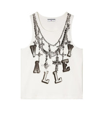 Vale Forever Chain Tank White