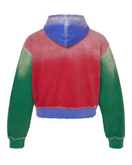 Vale Forever Looney Tunes Multicolor Zip Up Hoodie Red/Green