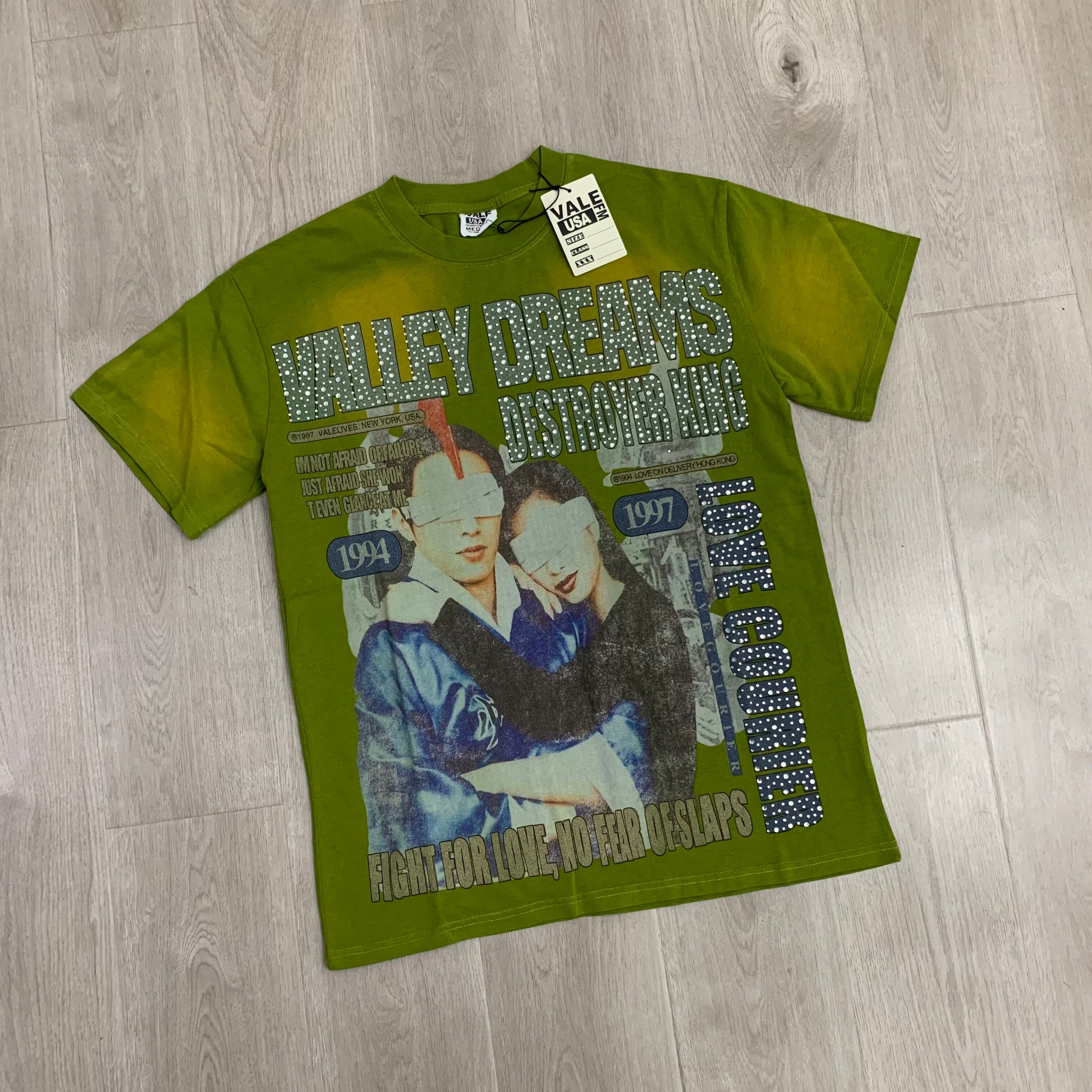 VALE VALLEY Hip Hop Heavyweight Printed Tee