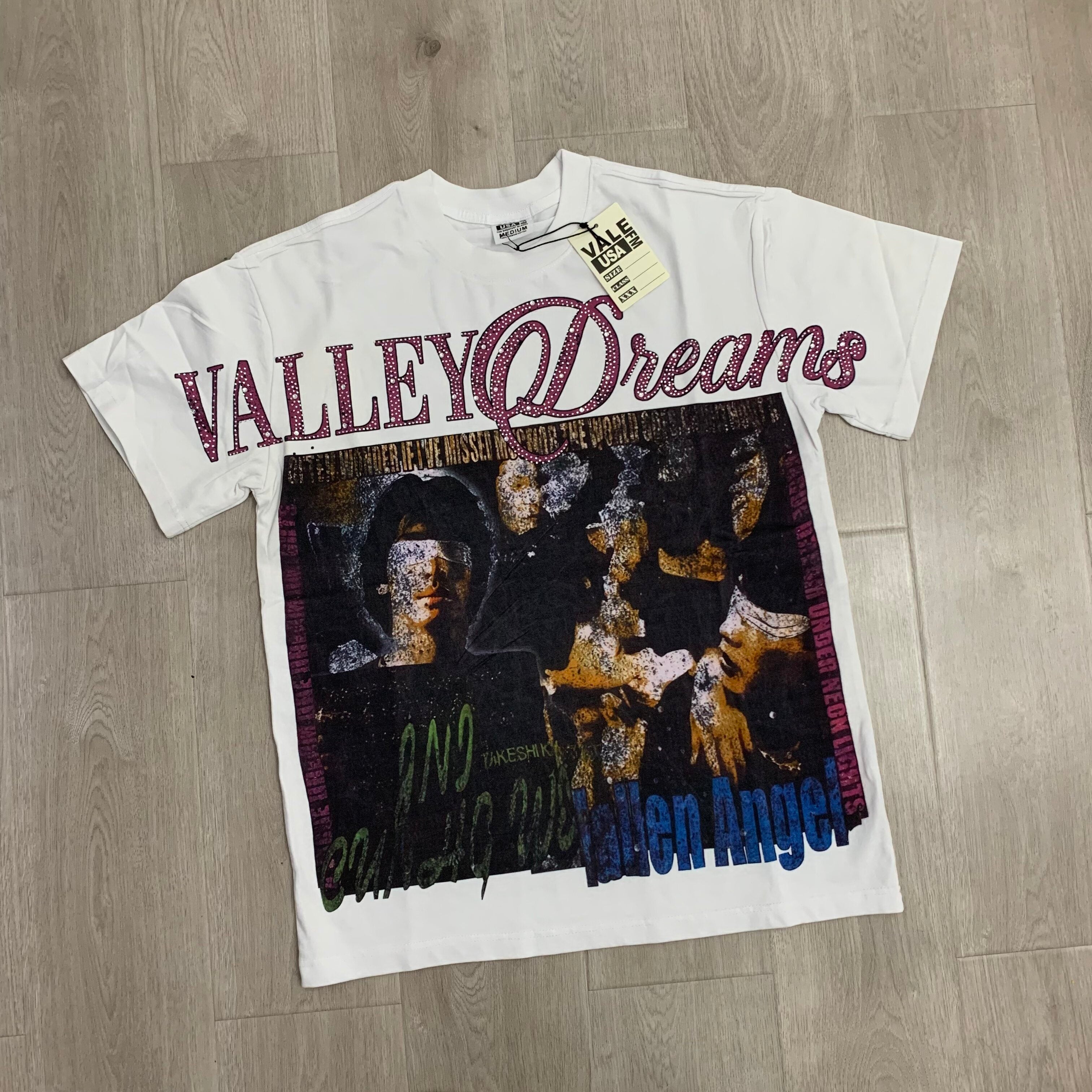 VALE VALLEY Hip Hop Heavyweight Printed Tee