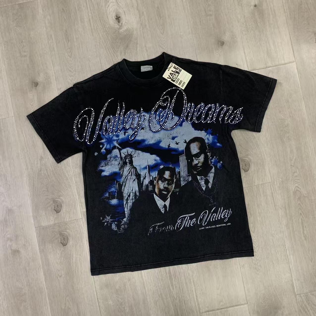 VALE VALLEY Hip Hop Heavyweight Printed Tee