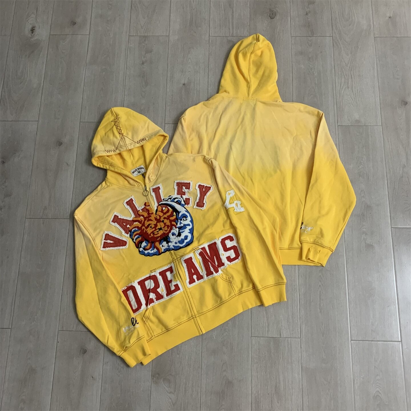 Vale Forever Sunny Zip Up Hoodie 'Yellow'
