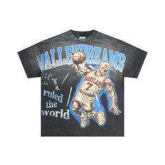 VALE VALLEY Hip Hop Heavyweight Printed Tee
