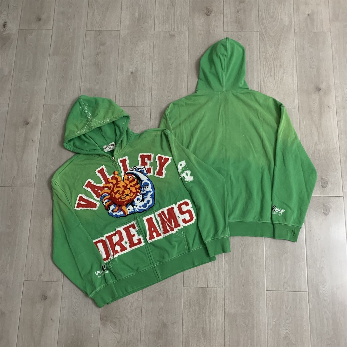 Vale Forever Sunny Zip Up Hoodie 'Green'