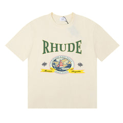 RHUDE Morocco Sailboat Vintage Graphic Tee