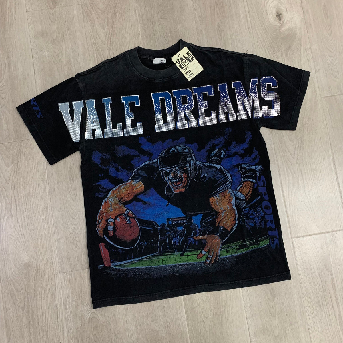 Vale Forever Gridiron Bling Tee Black