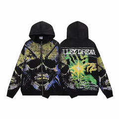 Vale Forever Grave Digger Zip Up Hoodie Black